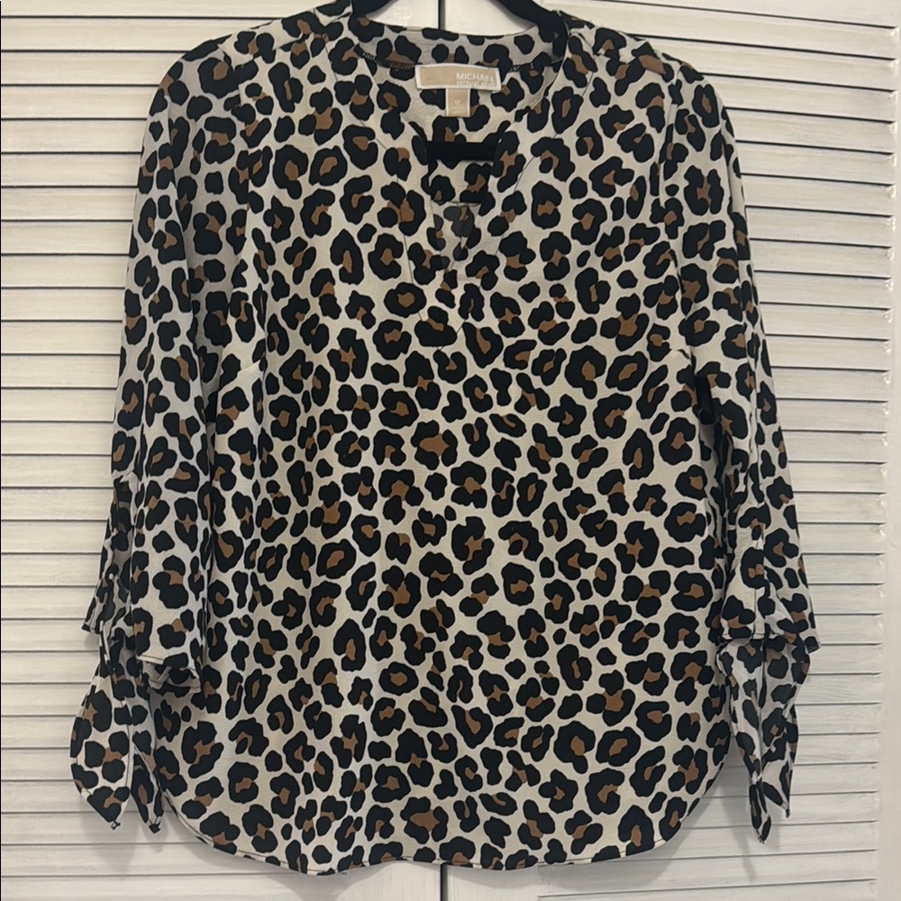 Leopard Print Women's Top New Michael Kors M